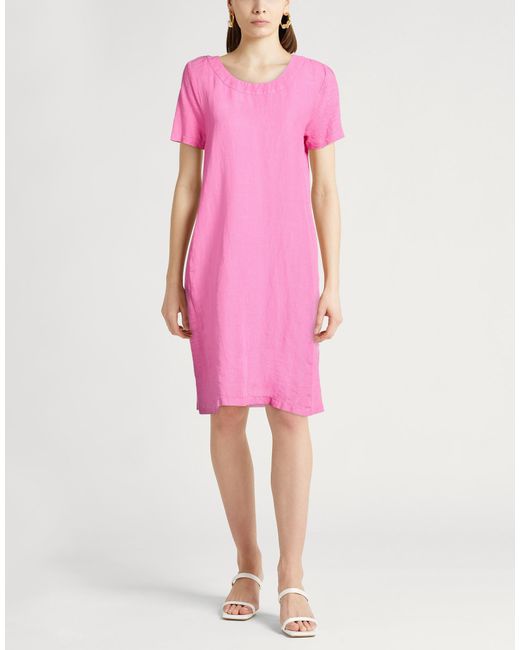 120% Lino Pink Mini Dress Linen