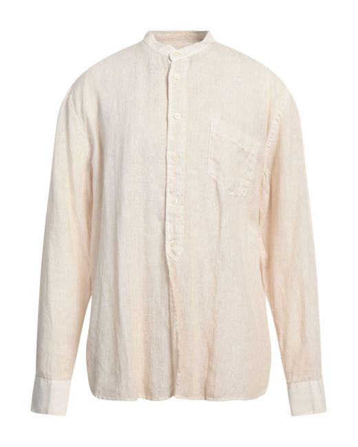 120% Lino White Shirt Linen for men
