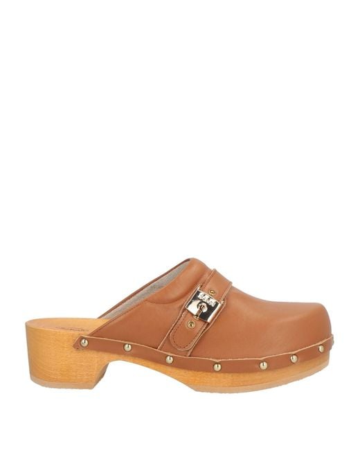 Scholl Brown Mules & Clogs