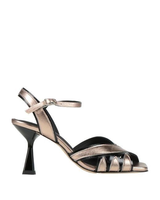 Elvio Zanon Metallic Sandals