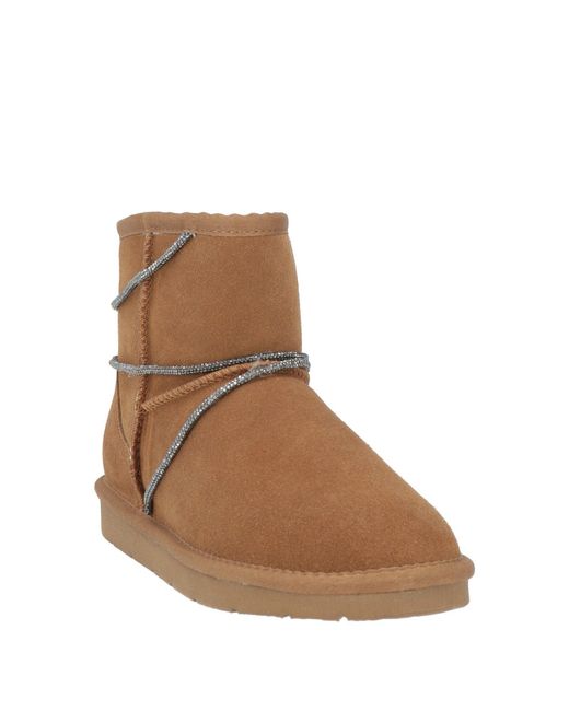 CafeNoir Brown Ankle Boots