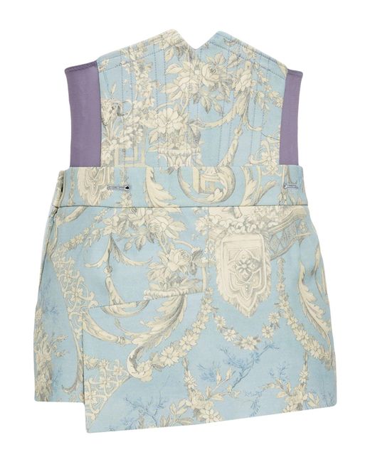 Vivienne Westwood Blue Light Mini Skirt Cotton