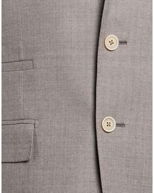 Eleventy Gray Light Suit Wool, Polyamide, Silk, Elastane for men