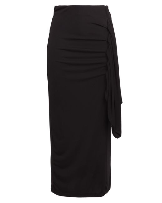 Dixie Black Midi Skirt Polyester, Elastane