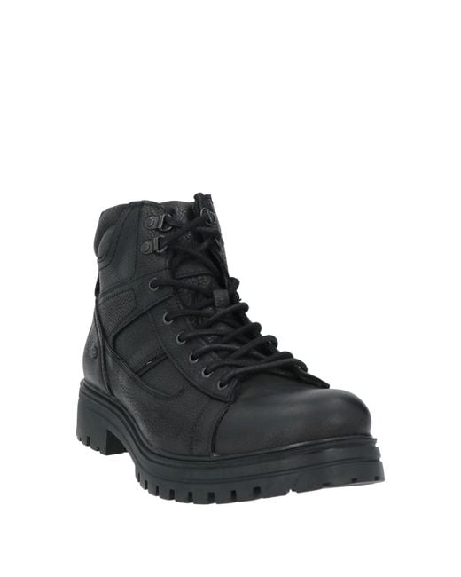 Lumberjack Black Ankle Boots Leather for men