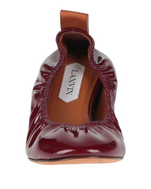 Lanvin Red Ballet Flats