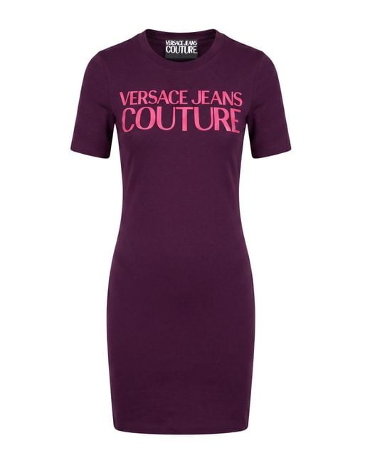 Versace Jeans Couture Purple Mini Dress