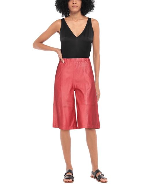 Alysi Red Shorts & Bermuda Shorts