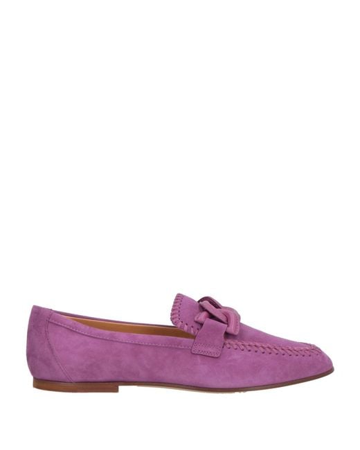 Tod's Purple Loafers