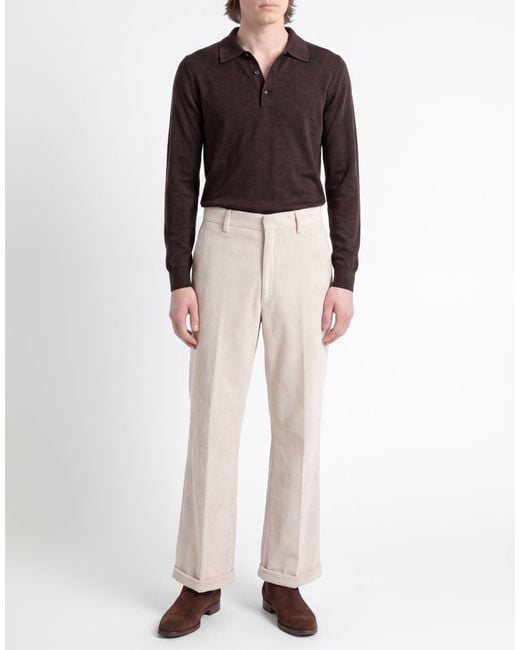 Reveres 1949 Natural Pants Polyester, Nylon, Elastane for men