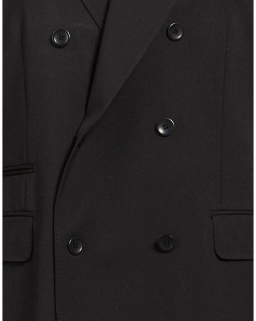 Tonello Black Blazer Virgin Wool, Elastane for men