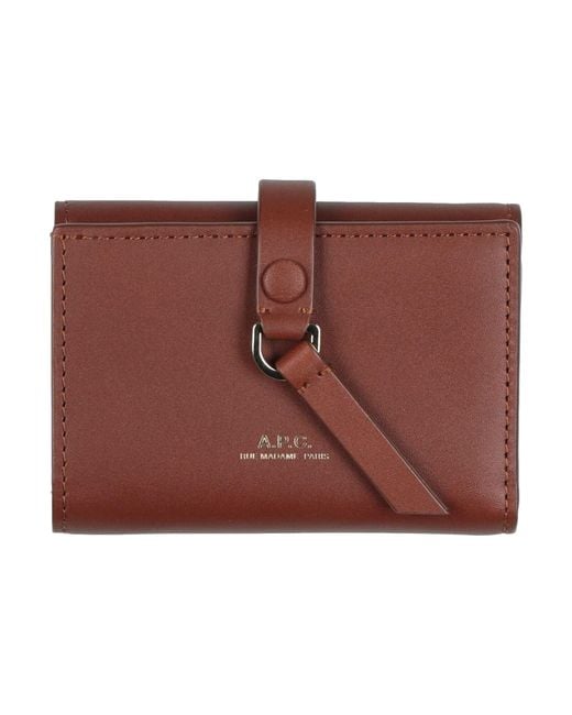 Billetera A.P.C. de color Brown