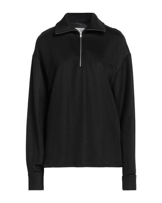 Jil Sander Black Sweatshirt Viscose, Polyamide