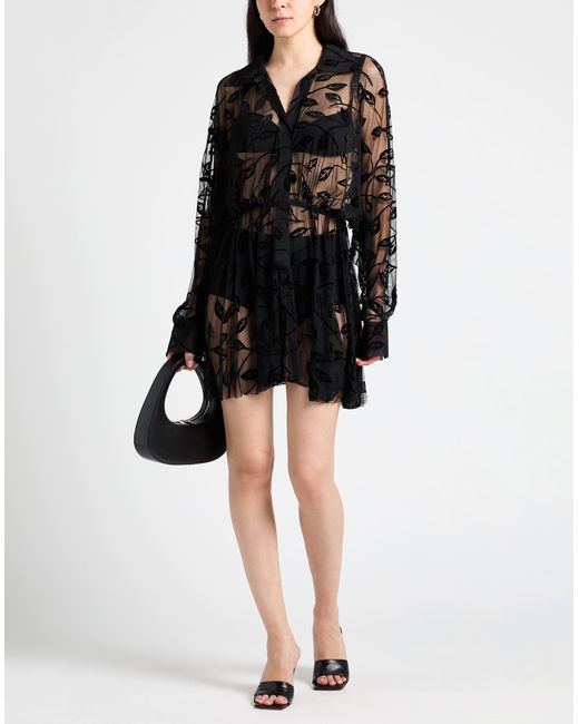 Norma Kamali Black Mini-Kleid