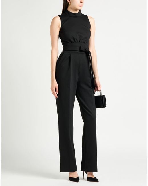 HUGO Black Jumpsuit Polyester, Viscose, Elastane
