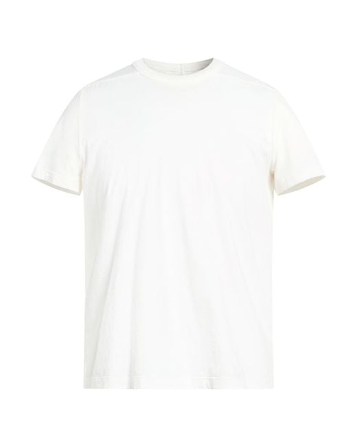 Rick Owens White T-Shirt Cotton for men