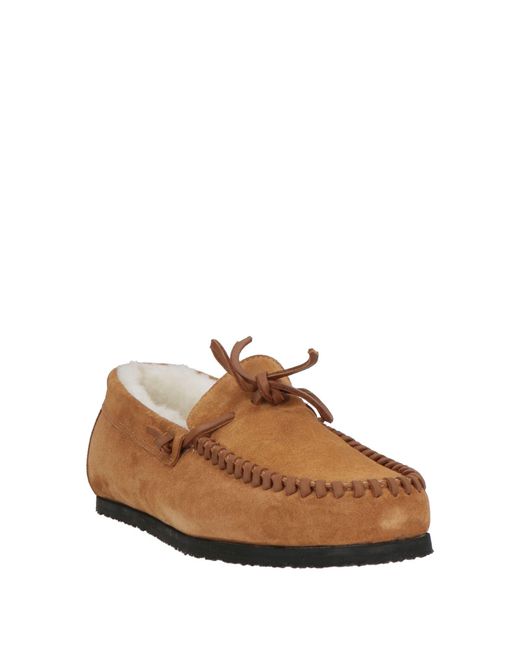 Semicouture Brown Camel Loafers Leather