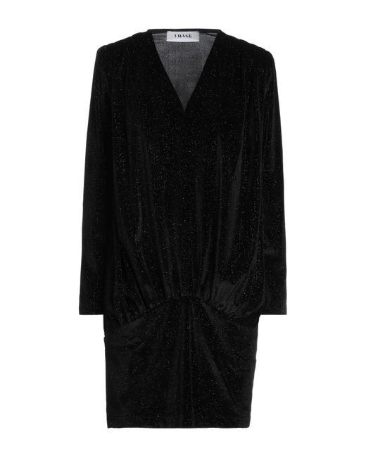 Frase - Francesca Severi Black Mini Dress Polyester, Elastane