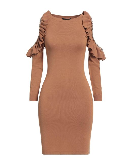 Cristinaeffe Brown Mini Dress