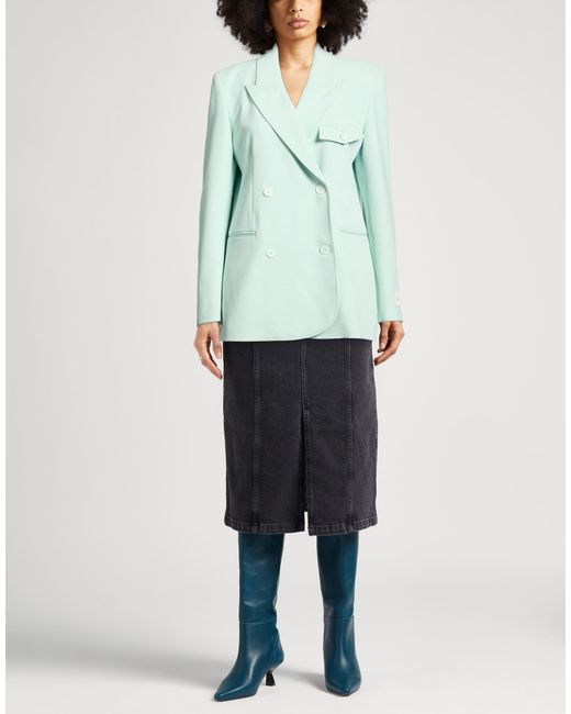 hinnominate Green Blazer Polyester, Elastane