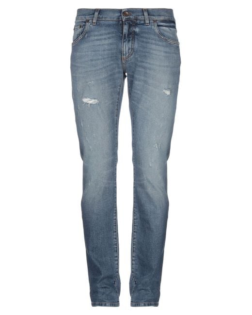 Dolce & Gabbana Blue Jeans Cotton, Elastane for men