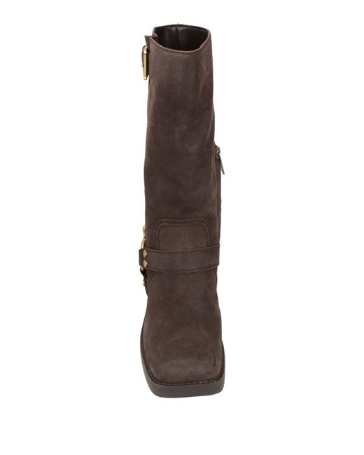 MICHAEL Michael Kors Brown Dark Boot Leather