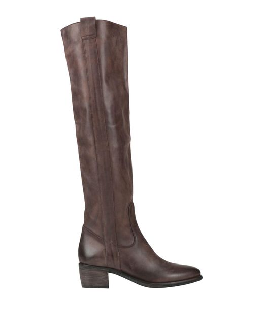 Laura Bellariva Brown Boot Leather
