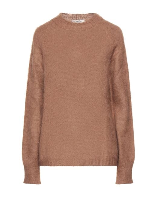 Max Mara Brown Max Mara Sweater Mohair Wool, Polyamide, Wool