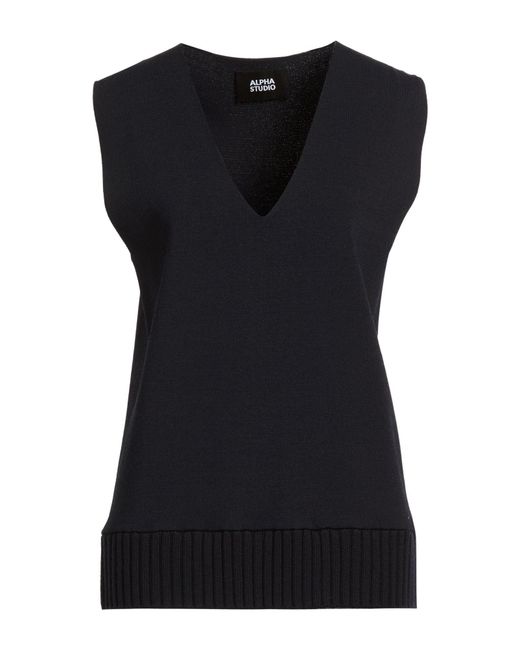 Pullover Alpha Studio de color Black