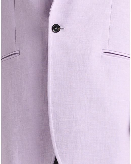 MSGM Purple Blazer Viscose, Polyester, Elastane for men
