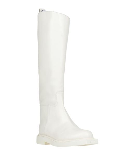 3Juin White Boot Soft Leather