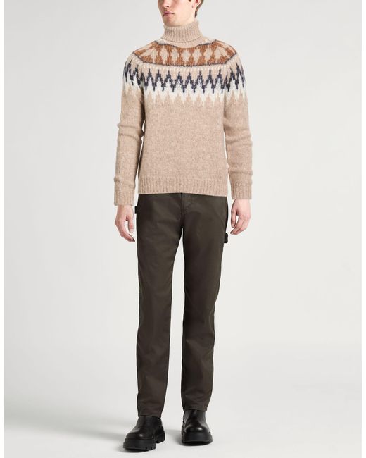 Moorer Rollkragenpullover in Natural für Herren