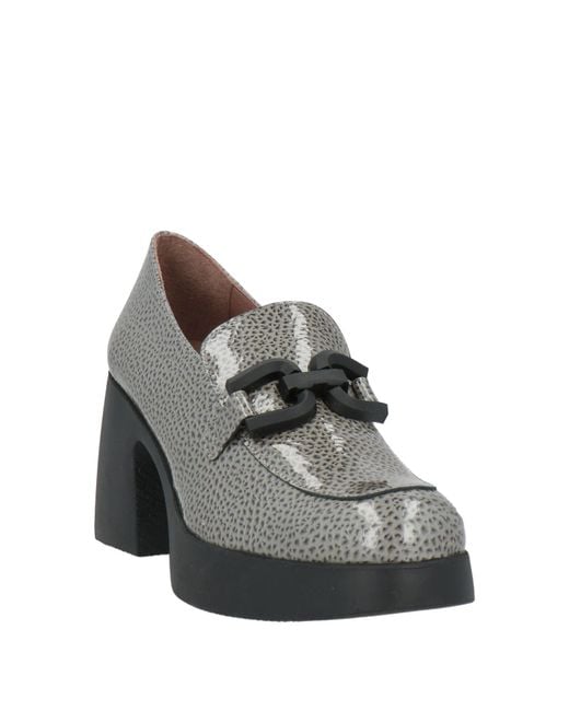 Wonders Gray Loafers Leather