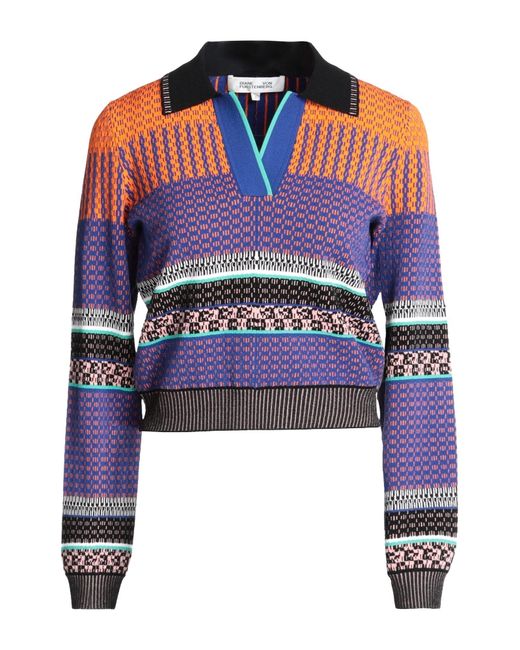 Diane von Furstenberg Blue Pullover