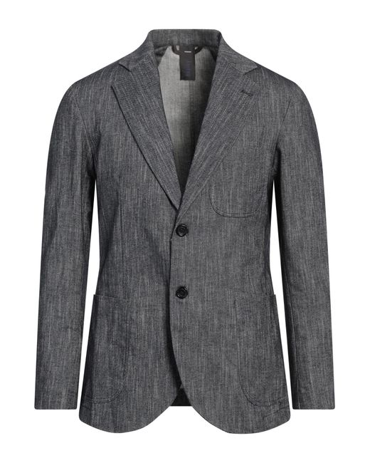Replay Gray Blazer Polyester, Viscose, Elastane for men