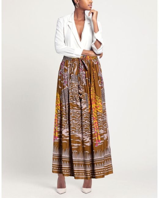 CONNOR & BLAKE Brown Maxi Skirt Cotton