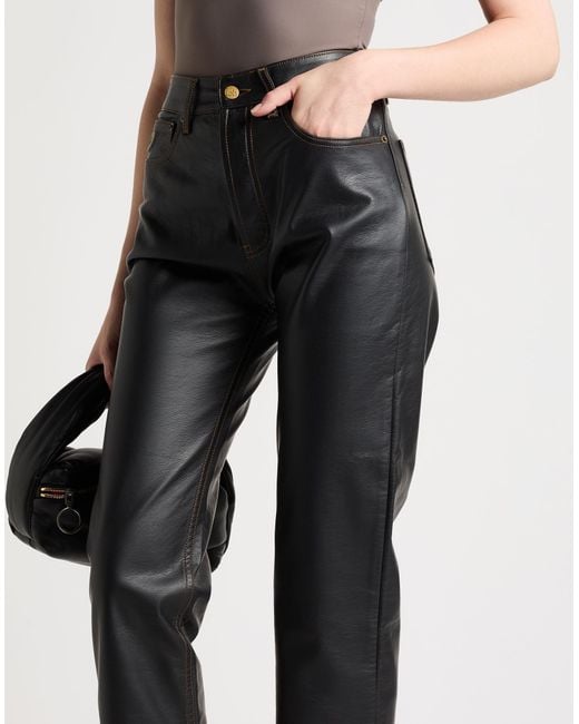 Lois Gray Pants Polyester, Polyurethane