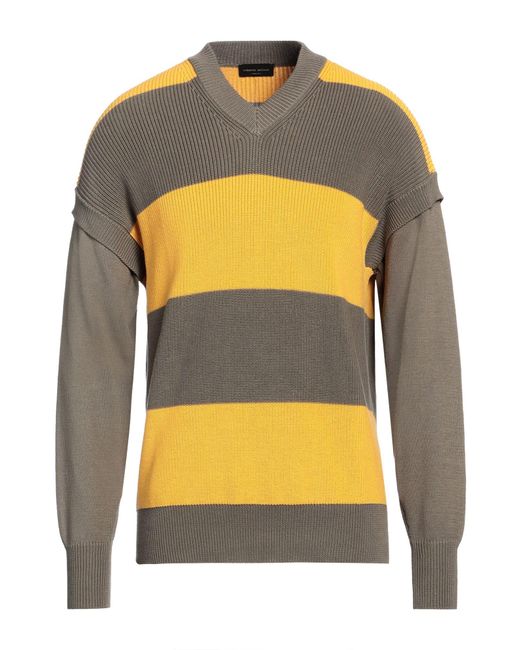 Pullover Roberto Collina pour homme en coloris Yellow