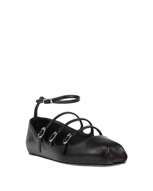 McQueen Black Ballerina Shoes