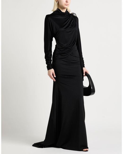 GIUSEPPE DI MORABITO Black Maxi Skirt Polyamide, Elastane