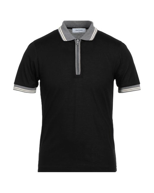 Gran Sasso Black Polo Shirt for men