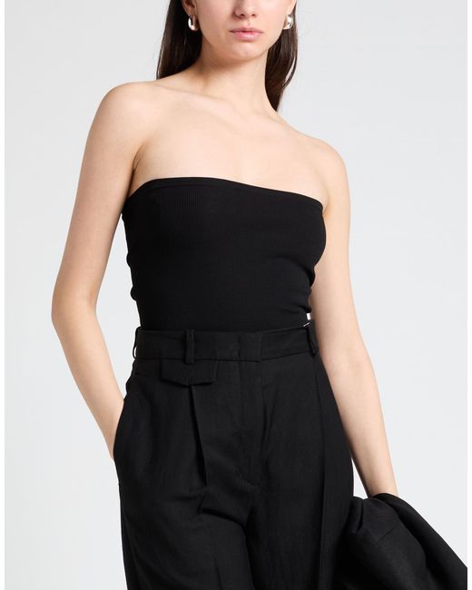 M ESSENTIAL Black Top Rayon, Cotton, Elastane