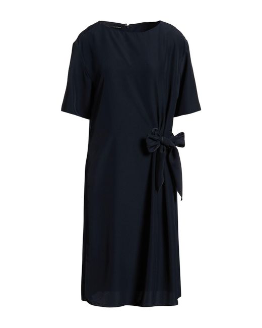 Emporio Armani Blue Midi Dress Polyester