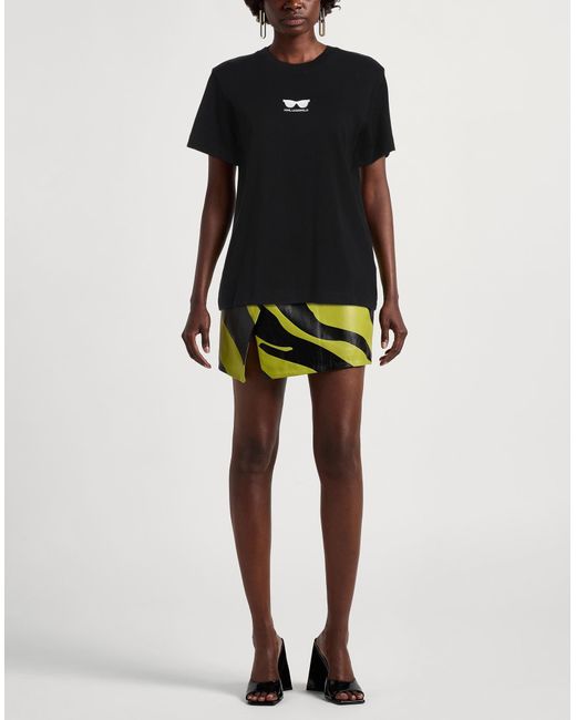Karl Lagerfeld Black T-Shirt Organic Cotton