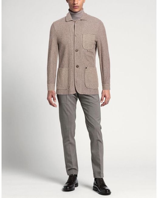 DISTRETTO 12 Brown Blazers for men
