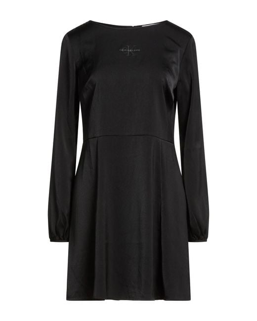 Calvin Klein Black Mini Dress Polyester