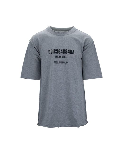 T-shirt Dolce & Gabbana pour homme en coloris Gray