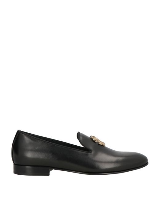 Roberto Cavalli Black Loafers Leather for men