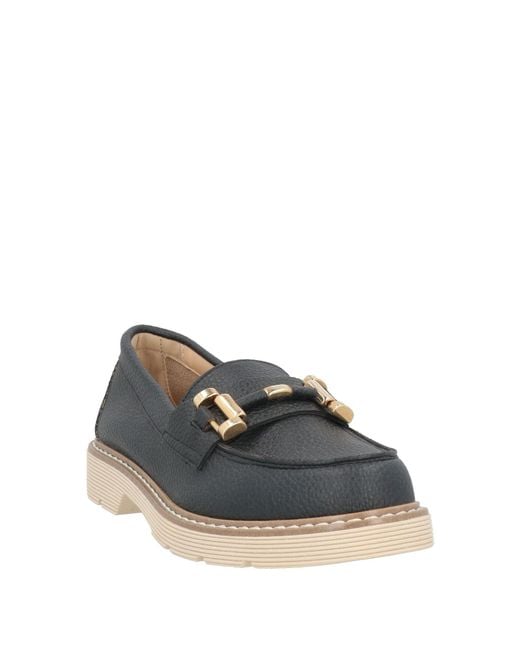 Nila & Nila Gray Loafers Synthetic Material