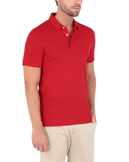 Lacoste Red Polo Shirt for men